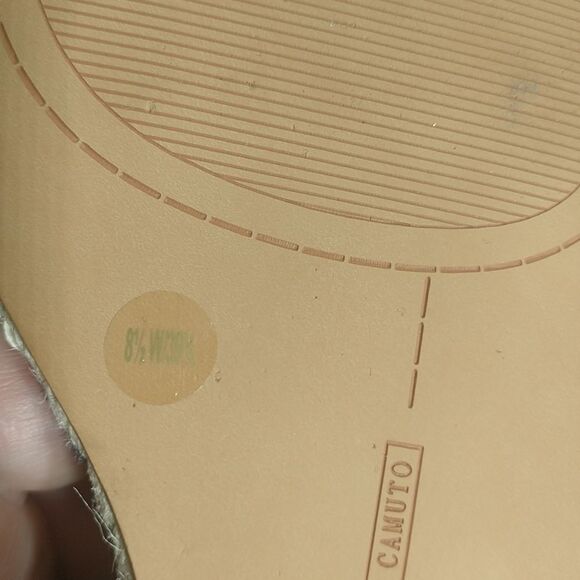 Vince Camuto Baylees Women's SZ 8.5W Leather Espadrille Sandal Blue. - Picture 4 of 10